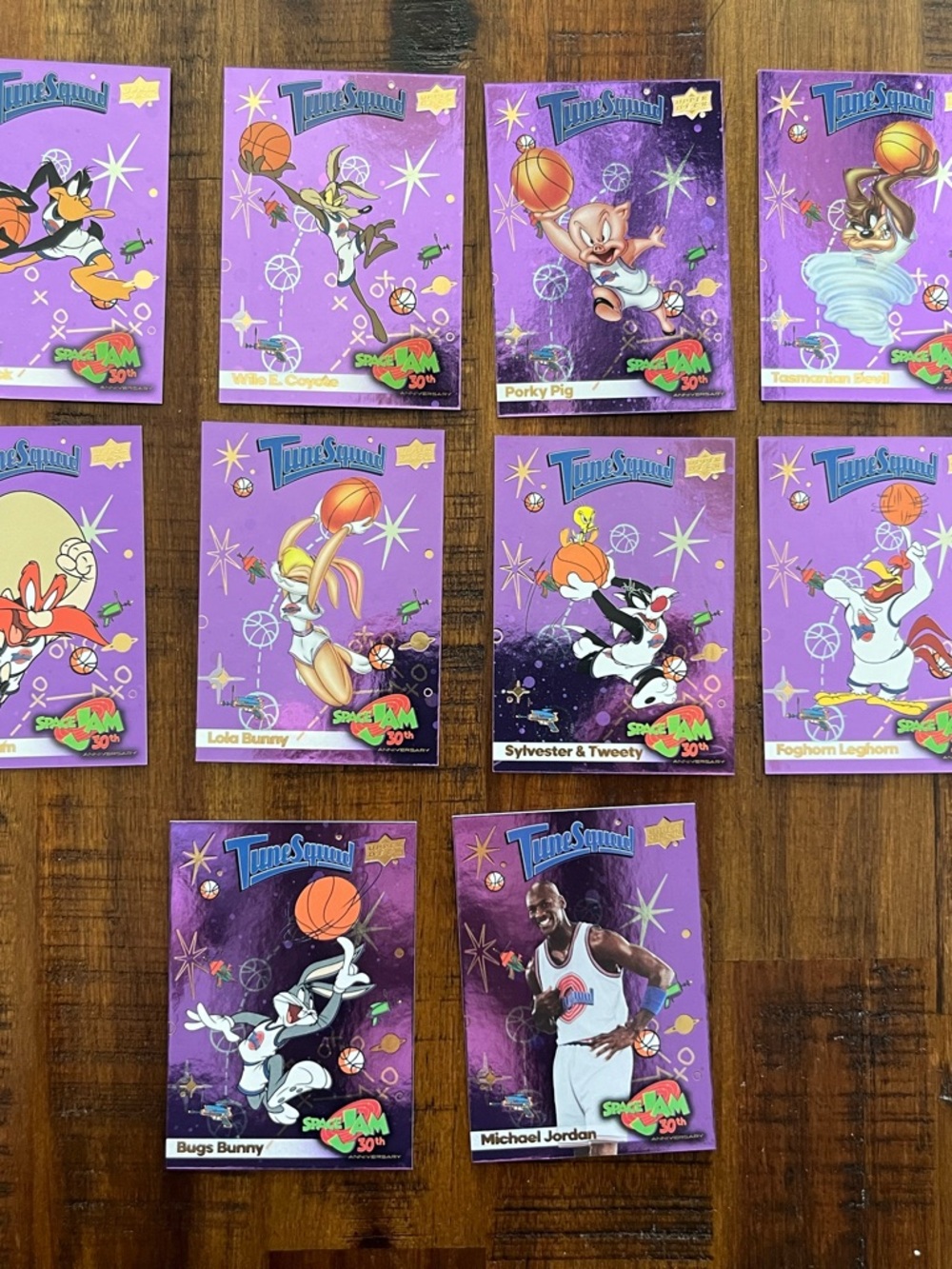 TuneSquad Space Jam Purple Collectible Cards - Pack of Character Cards